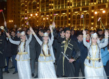 Baku celebrates last Novruz Tuesday. Azerbaijan, 15 match, 2016 